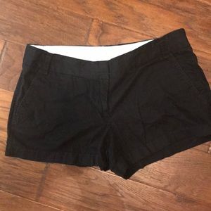 Black J. Crew chino shorts
